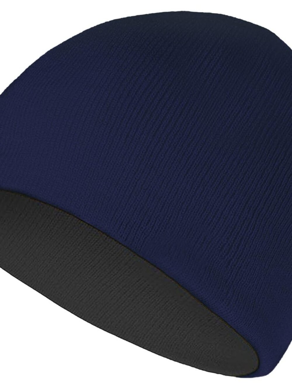 Reversible Unisex Knitted Winter Beanie Skull Cuffed Warm Soft Hat for Men and W